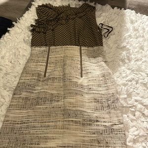 Ann Klein size 4 taupe/brown dress